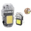 Encendedor Arco Plasma Doble + Mini Linterna Recargable Usb