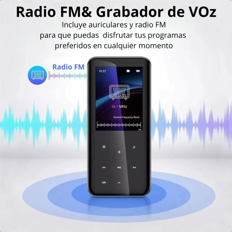 Reproductor Mp3 Mp4 Tactil 32gb Sonido Hifi Bluetooth 5.0
