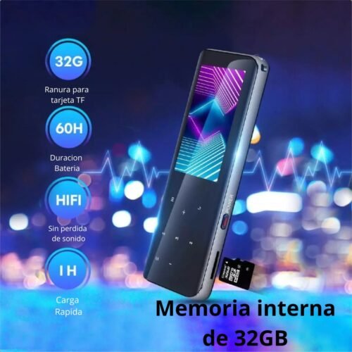 Reproductor Mp3 Mp4 Tactil 32gb Sonido Hifi Bluetooth 5.0
