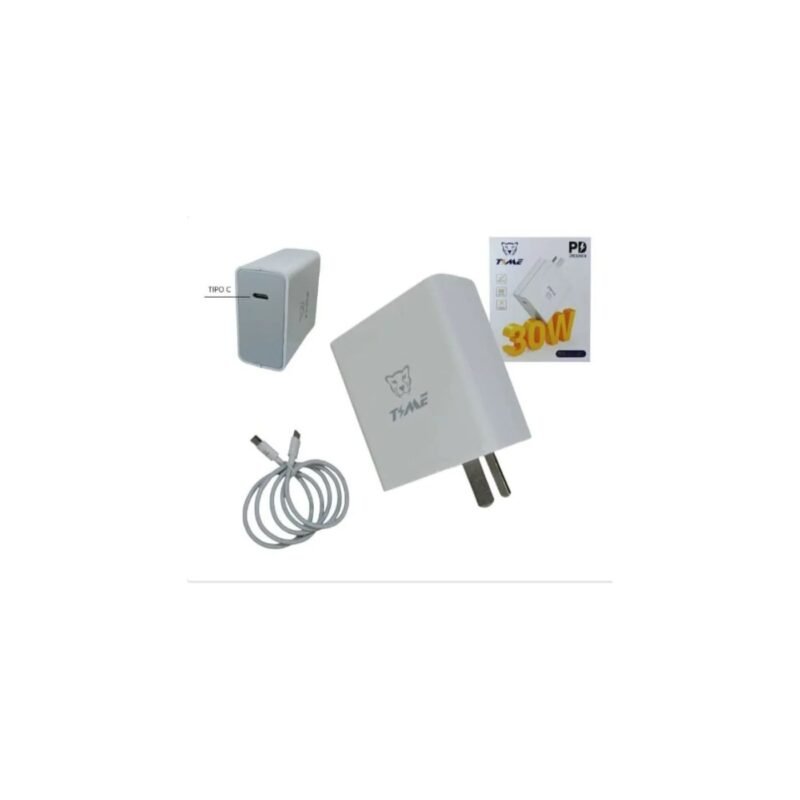 ⚡ Cargador TIME 30W CC-59251 – Carga Rápida y Eficiente 🔌