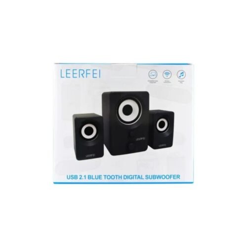 🔊 Parlante 2.1 con USB, Bluetooth y Subwoofer – Leerfei